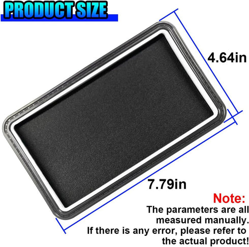 Deaelf 7.8'' 4.6'' Car Dashboard Anti Slip Mat, PVC Sticky Adhesive Pad, Multifunctional Vehicle Dash Strong Gripping
