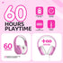JoySpark Kids Bluetooth Headphones, Lightweight Wireless Headphones with 60 Hours Playtime, Volume Limited - Over-Ear