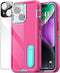 AICase iPhone 14 Heavy Duty Case with Kickstand, Glass Screen Protector & Camera Lens, Rugged Shockproof Protection.