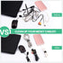 YUDANSI 2PC 16ft Hand Tear Self Adhesive Cable Straps, 0.6 inch Wide Free Cut Length Cord Organizer, Fastening Cable
