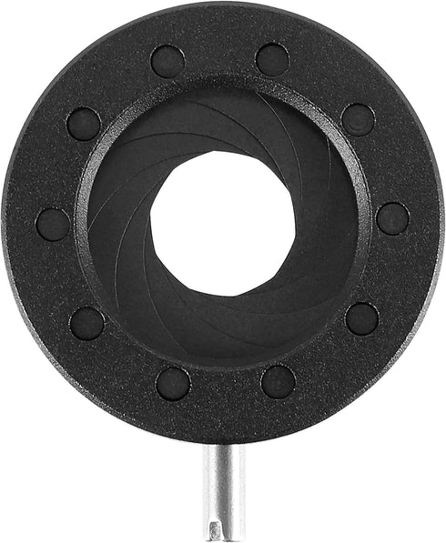 Luejnbogty Manual Aperture Adjustable Mechanical Iris Diaphragm Iris Diaphragm for Digital Camera Microscope