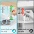 Under Desk Cable Management Tray, White No Drill Organizer with Clamp for Desk Wire Management and Accessories