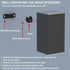JINGer Universal Speaker Wall Mount for Sony, Vizio, Samsung, Roku, and More, Speaker Brackets for Rear Satellite
