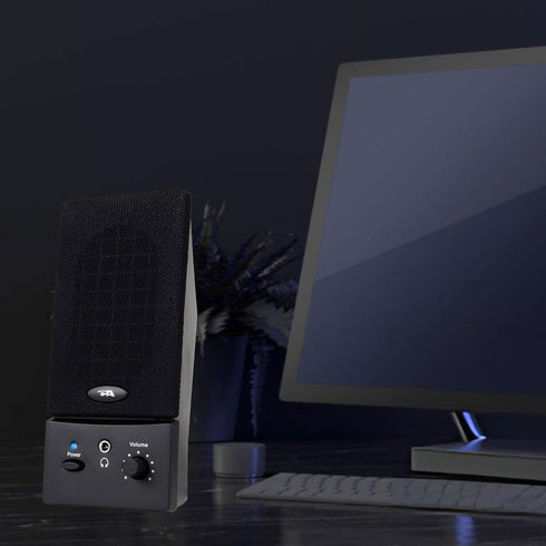 Cyber Acoustics 2.0 3.5mm (CA-2016), USB Powered Desktop Speaker System with Audio for Laptops and Desktop Computers