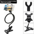 ZTON Metal-Enhanced Mobile Phone Holder, Lazy Bracket with Flexible Long Arms Clip Mount for iPhone, Black