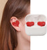 Dpofirs Wireless Earbuds, Heart Shaped Bluetooth Headphones, HiFi Stereo Earphones, Rechargeable Waterproof for Working