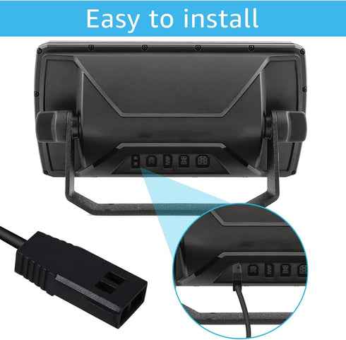 SigeIy 11 Humminbird 9-10-12, 700, 800, 900, 1100 PC - Filtered Power Cable, Compatible with Helix Series