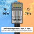VCE 50-Pack CAT6 Connectors Pass Through, RJ45 Modular Plug 50u Gold Plated 8P8C for CAT6 CAT5E CAT5 Network