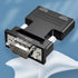 VGA to HDMI-Compatible Adapter Converter 1080P HDMI-Compatible Female to VGA Adapter for PC Laptop Projector
