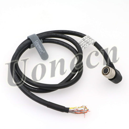 Uonecn Hirose 12 Pin Female Right Angle to Open End Power Cable for Hitachi Coaxial Cord, 39 inches