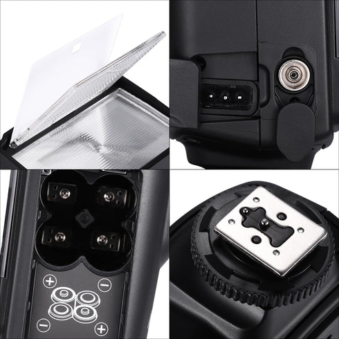 Powerextra Professional DF-400 Speedlite Camera Flash for Canon, Nikon, Pentax, Samsung, Fujifilm, Olympus, Panasonic,