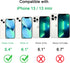 Camera Lens Protector for iPhone 13 & iPhone 13 Mini, Bling 3D Rhinestone Sparkle Diamond 9H Tempered Glass Cover
