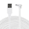 LEFXMOPHY Power Cord for WYZE Cam Pan V3, 20ft Micro USB Right Angle White Extension Charging Cable