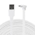LEFXMOPHY Power Cord for WYZE Cam Pan V3, 20ft Micro USB Right Angle White Extension Charging Cable