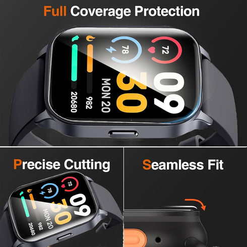 Compatible for YOUSOKU Kids Smart Watch Screen Protector, 6 Pack Full Coverage TPU Clear Film for H97 Pro