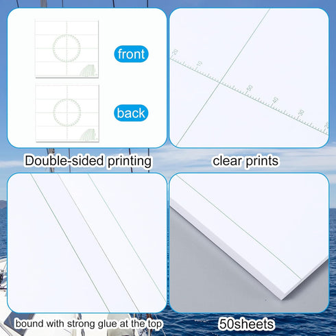 Gilprop 50 14 12.9 Inch Pcs Marine Navigation Universal Plotting Sheet x VP-OS Sheet Plotting Sheet for Marine