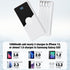 TXQX 10000mAh Pack 5 3 Portable Charger with Built in Cables,High Speed Power Bank Travel Battery Outputs Inputs