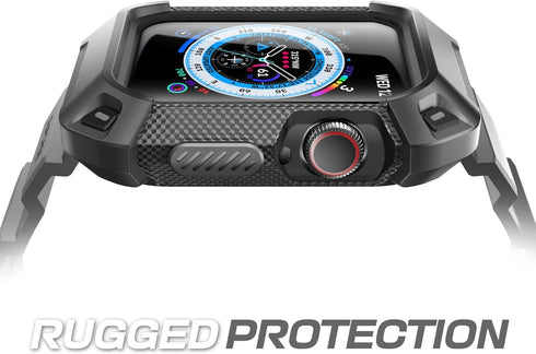 SUPCASE Rugged Case for Apple Watch 9/8/7/6/SE/5/4 45/44mm with Band, Anti-Scratch Bumper Protector, Adjustable Strap,