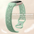 Maledan Floral Lace Band for Fitbit Charge 6 and Charge 5, Cute Soft Lilac Flower Pattern Sport Watch Strap