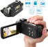 Hilitand 1080P 16MP 2.7 Inch 16X Camcorder, Full HD Video Camera with Digital Camera, Rotating LCD Screen, Digital