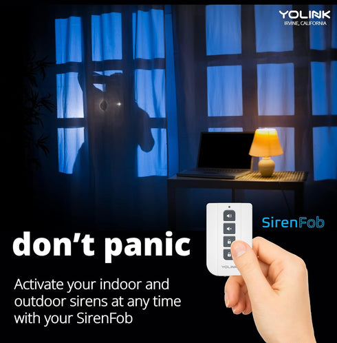 Smart Siren Alarm, Loud 110 dB Wireless Home Security Alarm, Panic Alarm with Remote Control, Works with Alexa, Google