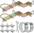 HEVIDUBANA 2 Sets Antenna Mast Chimney Mount Bracket, Z-Type Antenna Pole Mounting Clamp