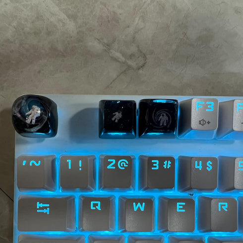 Custom Keycap Astronaut Keycap for MX Mechanical Keyboard, Unique Gifts for Friend - 3