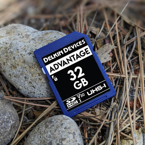 Delkin Devices 32GB ADVANTAGE SDHC Memory Card UHS-I (U3/V30) for Cameras, 4K UHD