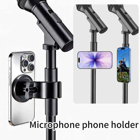 STEARBOR 0.4-2" 16 15 14 13 12 Magnetic Phone Holder Clamp Mount Strong Magnet Mount for Gym, Microphone Stand