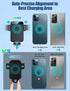 Wireless Car Charger, MOKPR 15W/10W/7.5W Cup Holder Phone Mount, Auto Clamping Fast Charging for iPhone & Samsung
