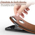 LOHASIC Slim Thin Premium Leather Case for iPhone Xs, Anti-Slip Grip Protective Cover for iPhone X XS - Brown