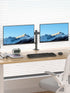 suptek 2 27 inch, 22 lbs 75x75/100x100 mm, (MD9442) Dual Monitor Desk Mount, Adjustable Dual Monitor Arm for Computer