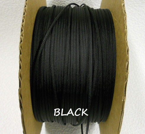 Techflex Flexo PET General Purpose Cable Sleeve - 1/4-inch, Black, 25 Foot