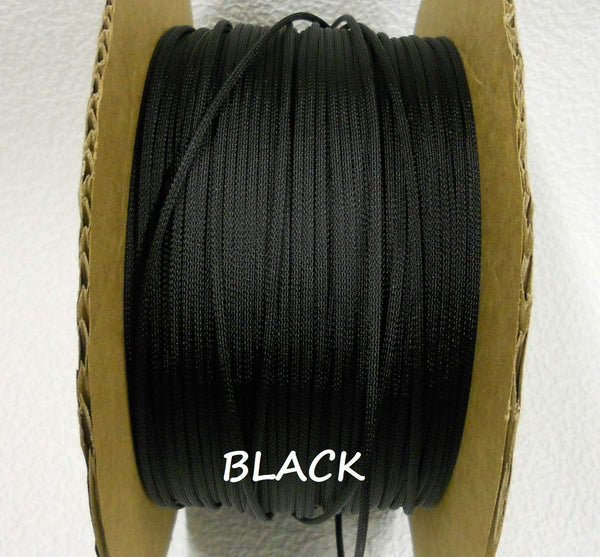 Techflex Flexo PET General Purpose Cable Sleeve - 1/4-inch, Black, 25 Foot