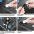 Korecase Metal Tempered Glass Camera Lens Protector for iPhone 14/14 Plus - Black, Rear Case Friendly Cover Film