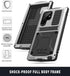 Samsung S23 Ultra Compatible Metal Case with Screen Protector, Rugged Heavy Duty Full Body Tough Case (Silver)