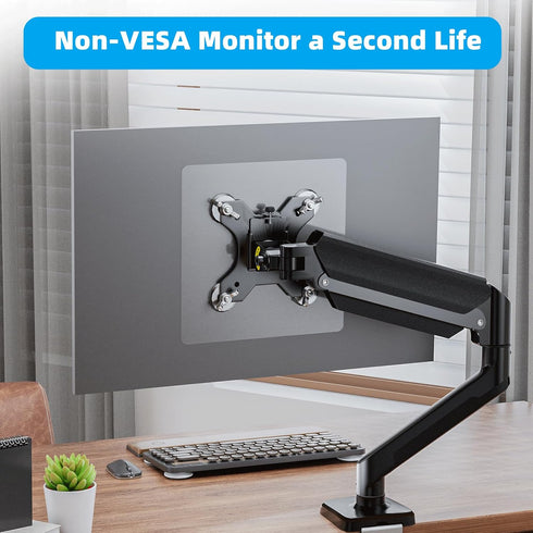 Non VESA Monitor Mount Adapter, 75x75 mm VESA Adaptor for 17, 19, 22 inch Flat Panel Monitors, Load Capacity 5-11lbs