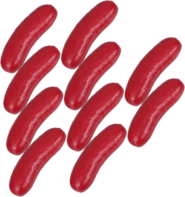 HEALLILY 10 Pack Artificial Hot Dog Models Realistic Hollow Sausage Props for