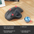 Nulea Wireless Trackball Mouse, Ergonomic Rechargeable, Easy Thumb Control, 3 Device Connection, Compatible with PC,