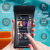 IPX8 Waterproof Phone Pouch Case with Lanyard, 2pcs (Black+Blue) Floating Dry Bag for iPhone 15 Pro Max 14 13 12 Galaxy
