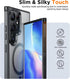 Temdan Magnetic Case for Samsung Galaxy S23 Ultra, Military Grade Drop Protection, Non Slip, Shockproof Black