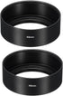 PATIKIL 49mm Lens Hood, 2Pcs Standard Focus Frosted Surface Anti-reflective Hood for Camera