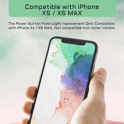 Power Button Flash Light Flex Cable Replacement for iPhone Xs, Mic On/Off Control for iPhone Xs Max