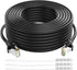 Adoreen Cat 6 Ethernet Cable 150 Ft-Black, Outdoor & Indoor Snagless Long