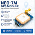 hiBCTR NEO-7M 3.3V-5V STM32, C51, 51 GPS Module with SMA Antenna, TTL UART High-Precision GPS Tracker for Arduino, MCU