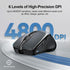 TECKNET Wireless Mouse (BT5.0/3.0 & 2.4G) Rechargeable 4800 DPI Silent Mouse, 8 Buttons, USB A Wide Compatibility - Grey