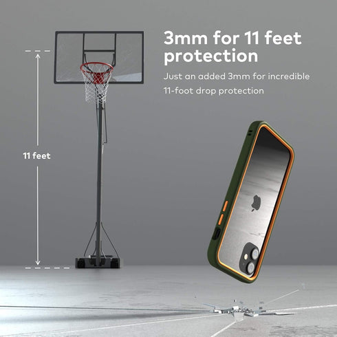 RhinoShield CrashGuard NX Bumper Case for iPhone 12 mini - Shock Absorbent Slim Design Protective Cover with 3.5M /