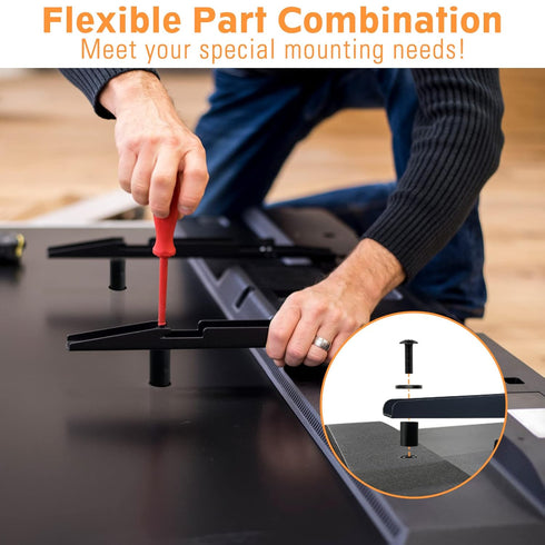 ELIVED Universal TV Mounting Hardware Kit, Fits TVs up to 80 Inch, Includes Screws, Washers, Spacers