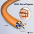 GearIT Cat6 Cable 3 ft, Cat6 Ethernet Patch Cable, Network Cable, Internet Cable - Orange 3 Feet
