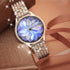 Bands for Samsung Galaxy Watch Active 2 40mm/44mm - Shiny Diamond Stainless Steel Strap with Rhinestone Cover